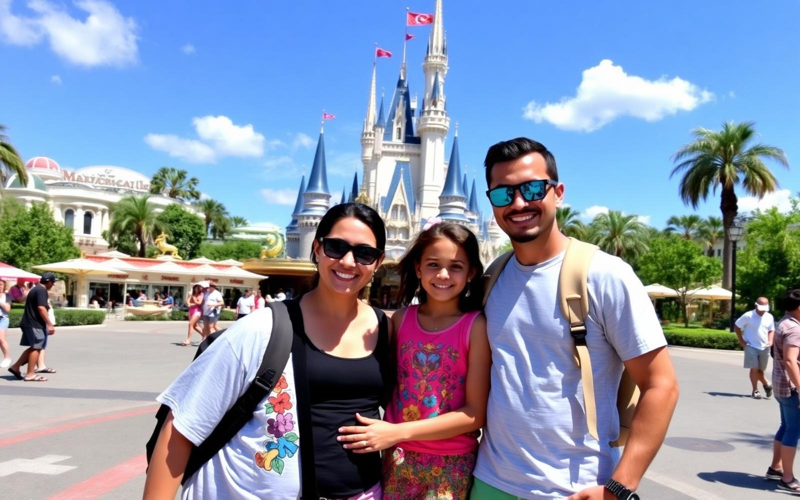 Família brasileira em Orlando